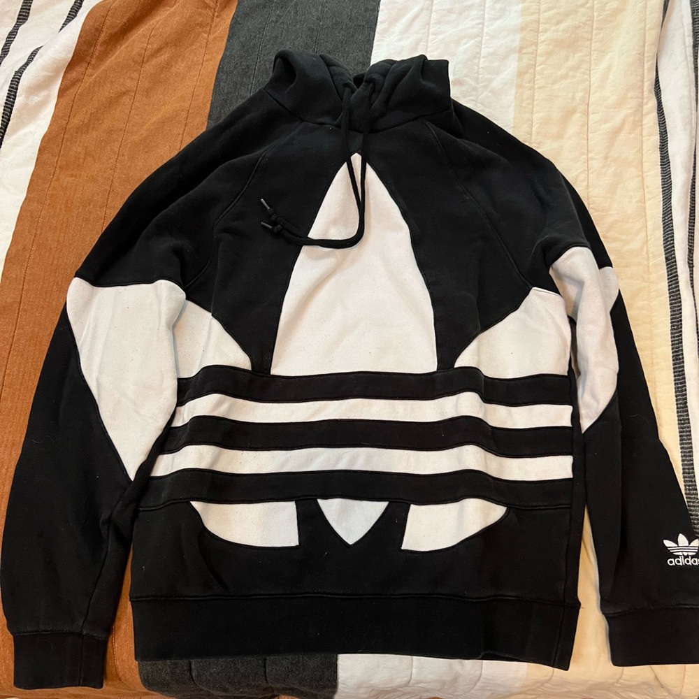 Black Adidas Logo Hoodie